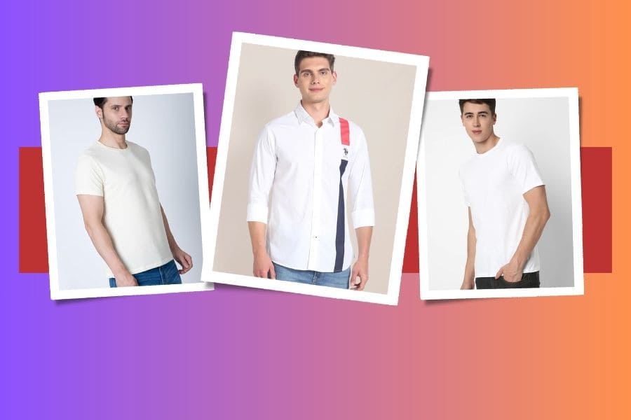 White t-shirt vs white shirt