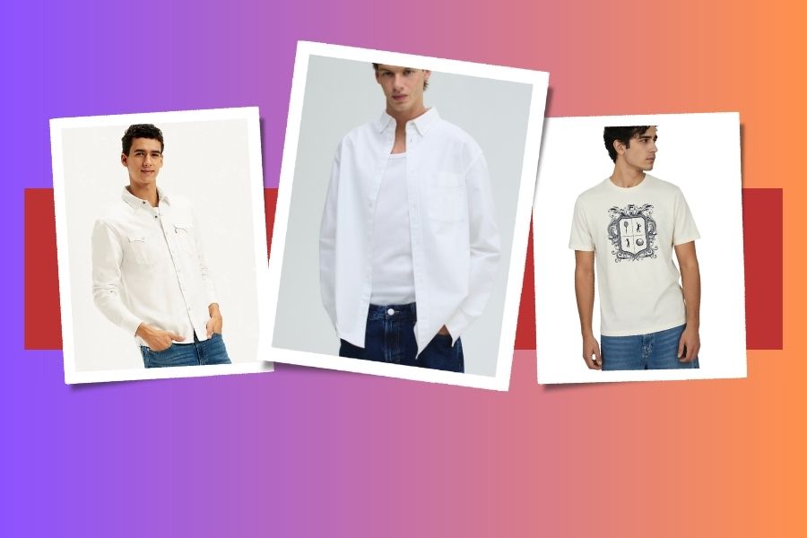 Mistakes men make while wearing white shirts and t-shirts